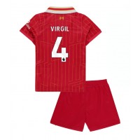 Dječji Nogometni Dres Liverpool Virgil van Dijk #4 Domaci 2024-25 Kratak Rukav (+ Kratke hlače)